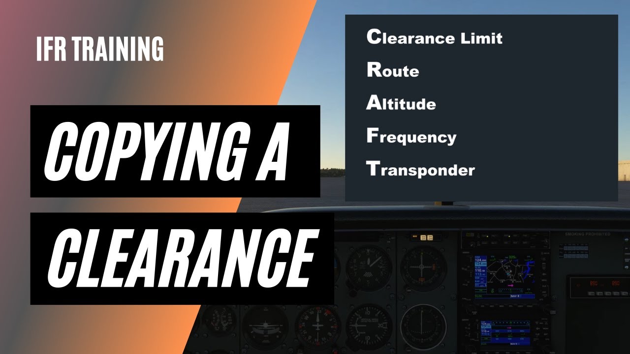 Оформление CRAFT | Получение разрешения IFR от ATC | Практика оформления IFR