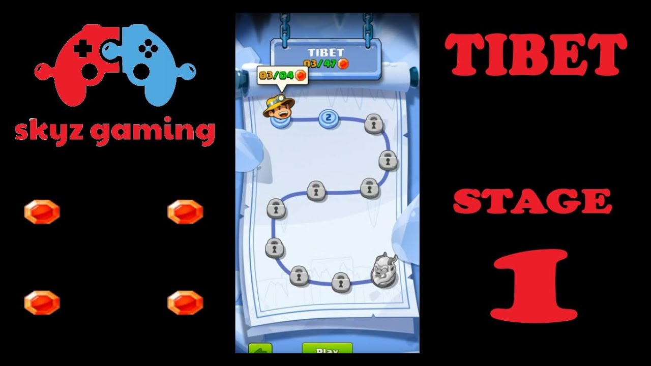 Diamond quest don't rush Tibet - all the gems stage 1