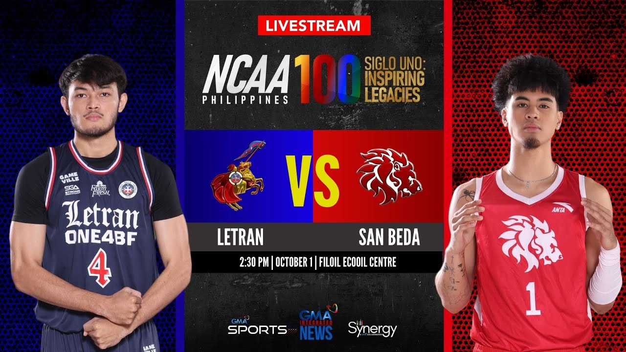 Letran vs San Beda (Men&rsquo;s Basketball) | NCAA Season 100 - Replay