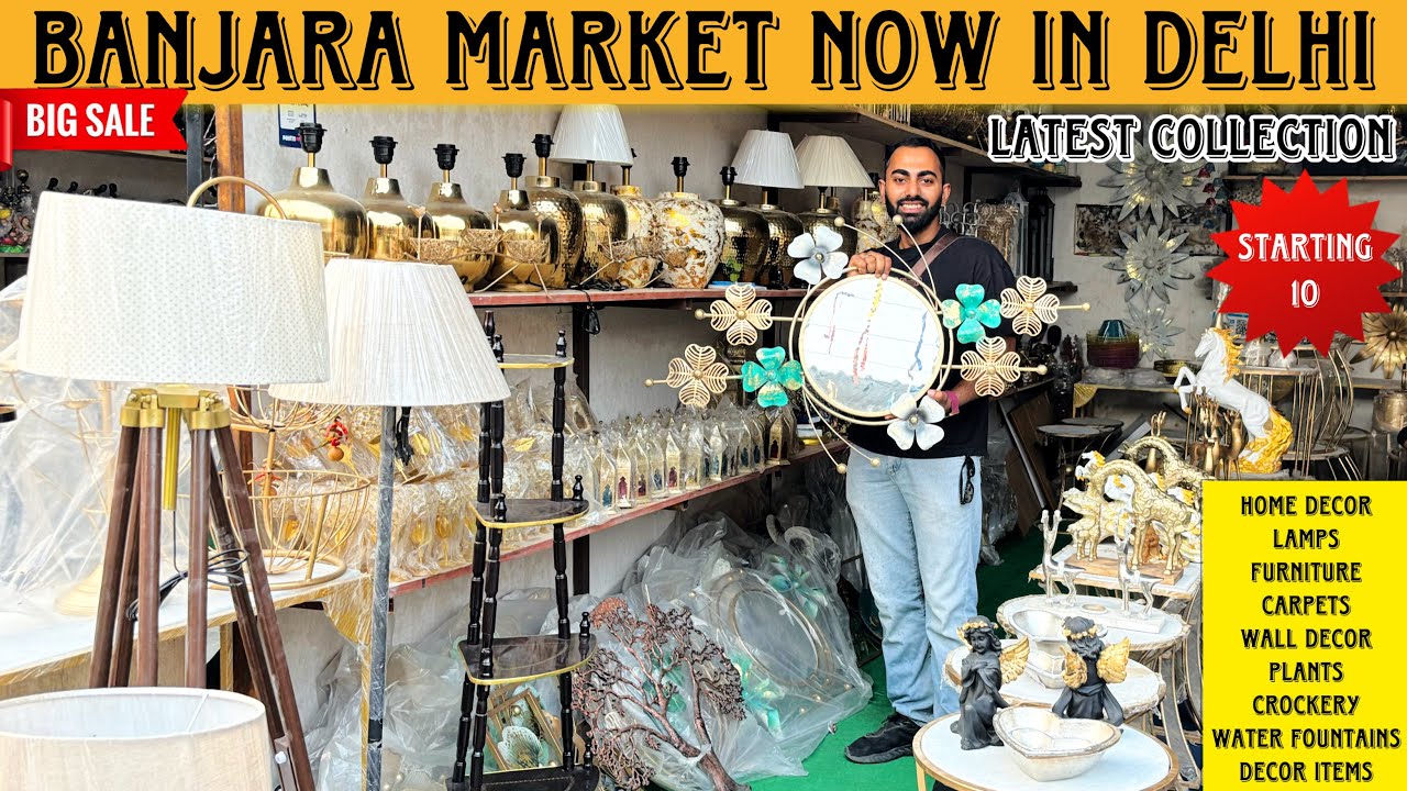 Banjara Market Now In Delhi | Banjara Market Latest Collection #decor #furniture #banjara #interior