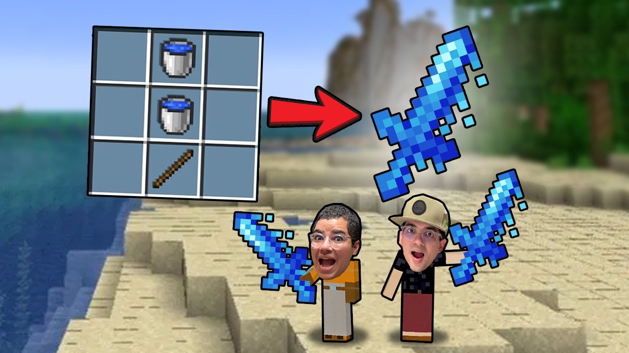 CRIAMOS A ESPADA DE ÁGUA MAIS PODEROSA DO MINECRAFT! (mega secreta?)