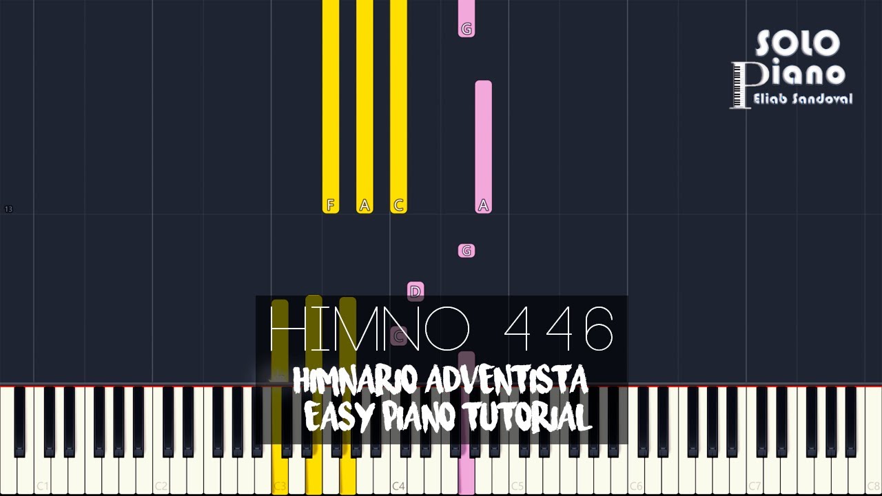 HIMNO 446 - Más cerca, oh Dios, de ti | Easy Piano Tutorial + Partitura