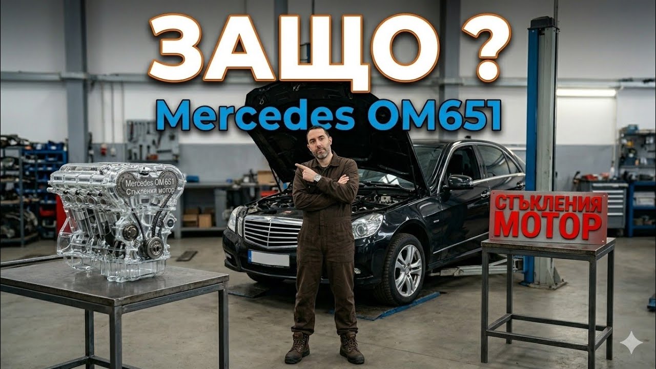 651 Стъкления двигател / стъкления мотор mercedes двигател митове и легенди ...