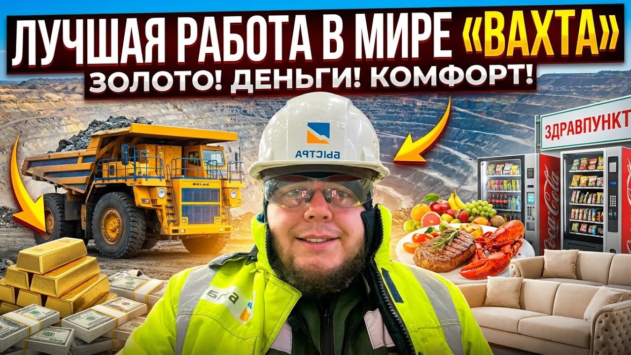 «Вахта» лучшая работа в мире 😁обзор моей работы 🧑‍💼
