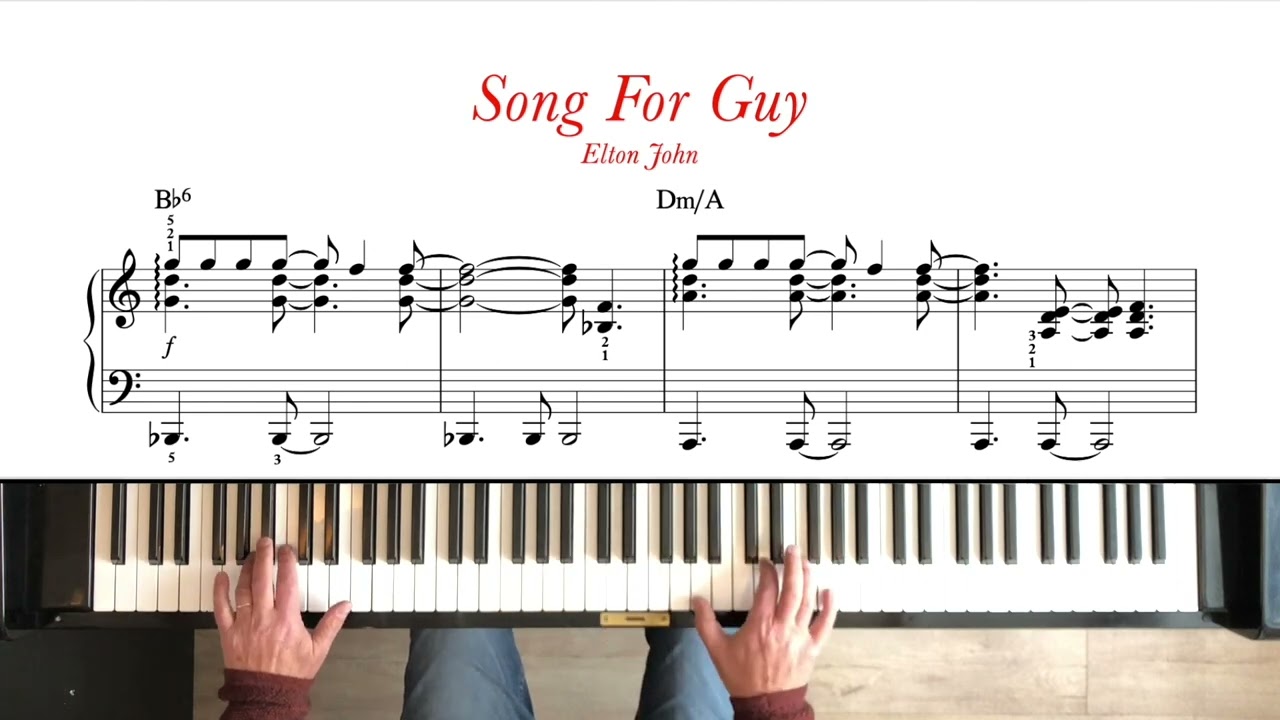 Song For Guy - Elton John | Early Intermediate Piano Tutorial + Sheet Music (Original Arrangement)