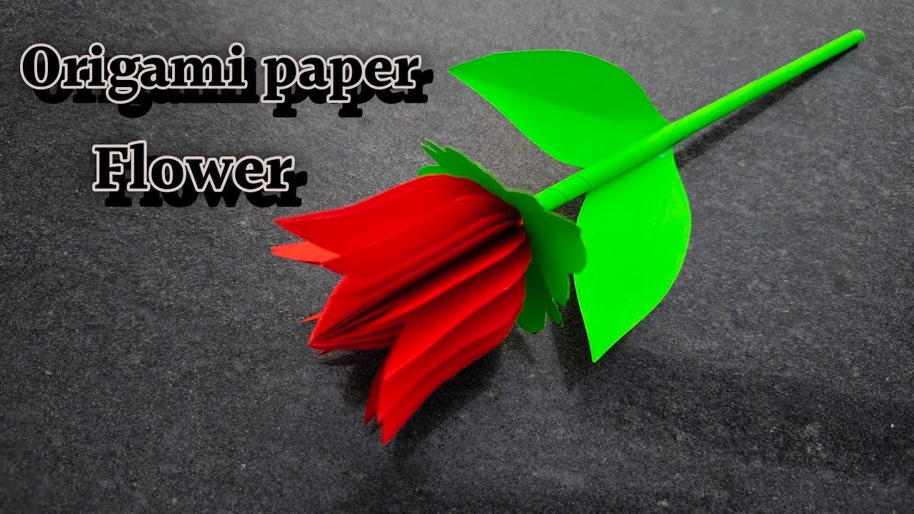Origami beutiful paper flower🌹🥰🥰।। कागज का फूल बनाने का सबसे आसान तरीका।। Origami flower।। 