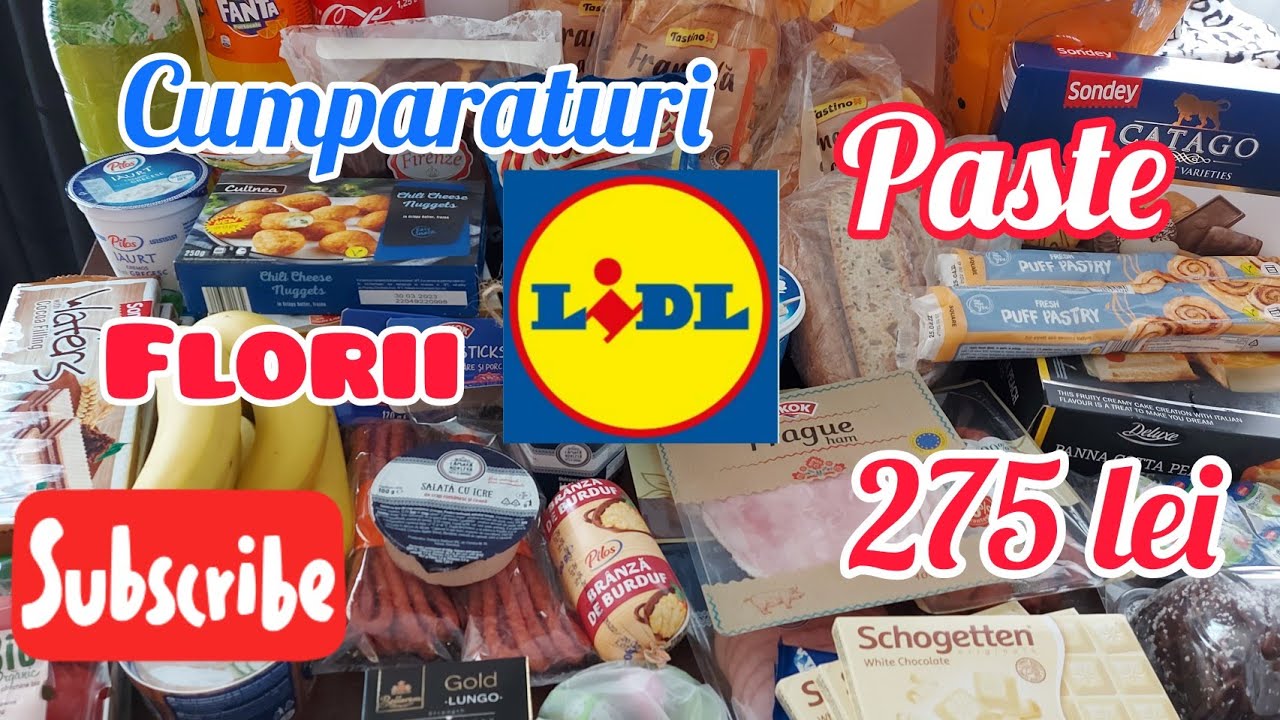 Cumparaturi LIDL si pentru Paște si Florii +preturi