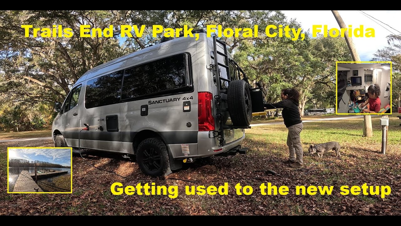 Following Chrissy to Trails End RV Park.  Getting to know the new rig