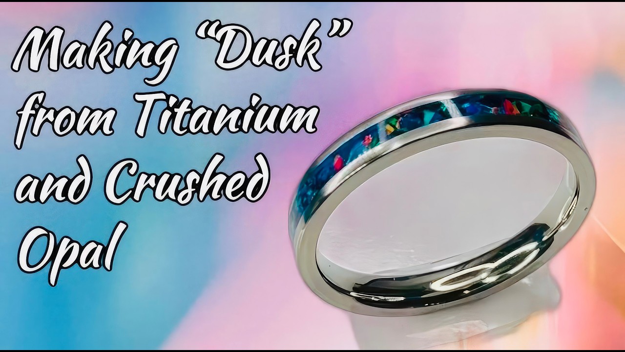Handcrafting a Titanium & Opal Ring from Raw Materials | Custom Ring Making