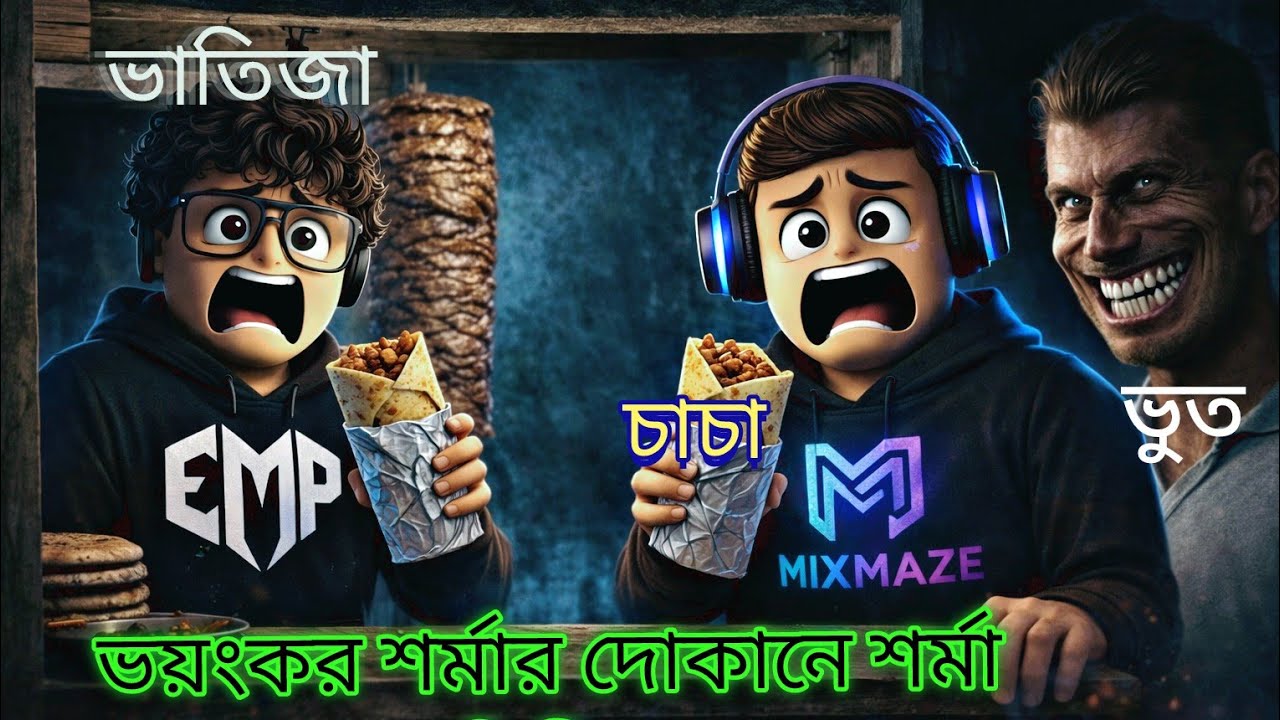 Horror shawarma buy in night shift with chacha bhatija💀☠️ #roblox #shawarmakiosk  @Mixmazeking 