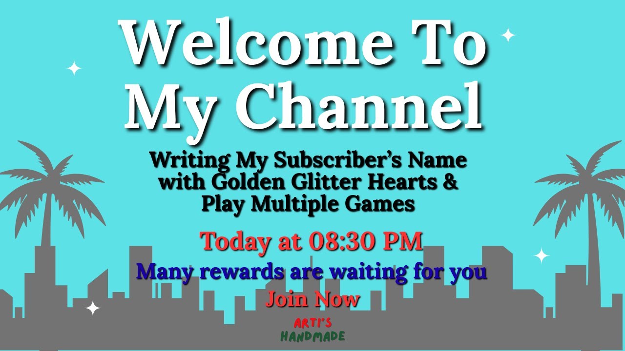 Writing✍️My SUBSCRIBER's Name GOLDEN GLITTER💛| Play Multiple Games| Join Now & get many rewards