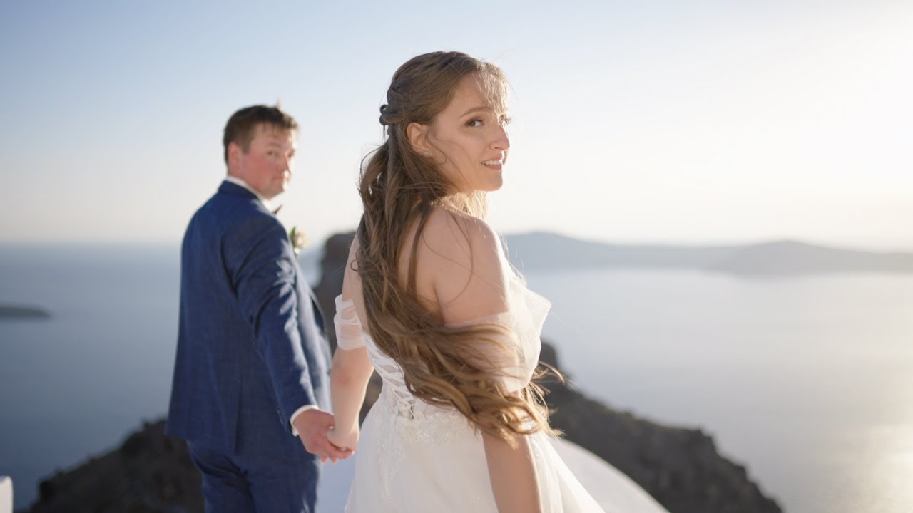 Alena & Alexander | Religious Orthodox wedding ceremony in Santorini | Greek islands