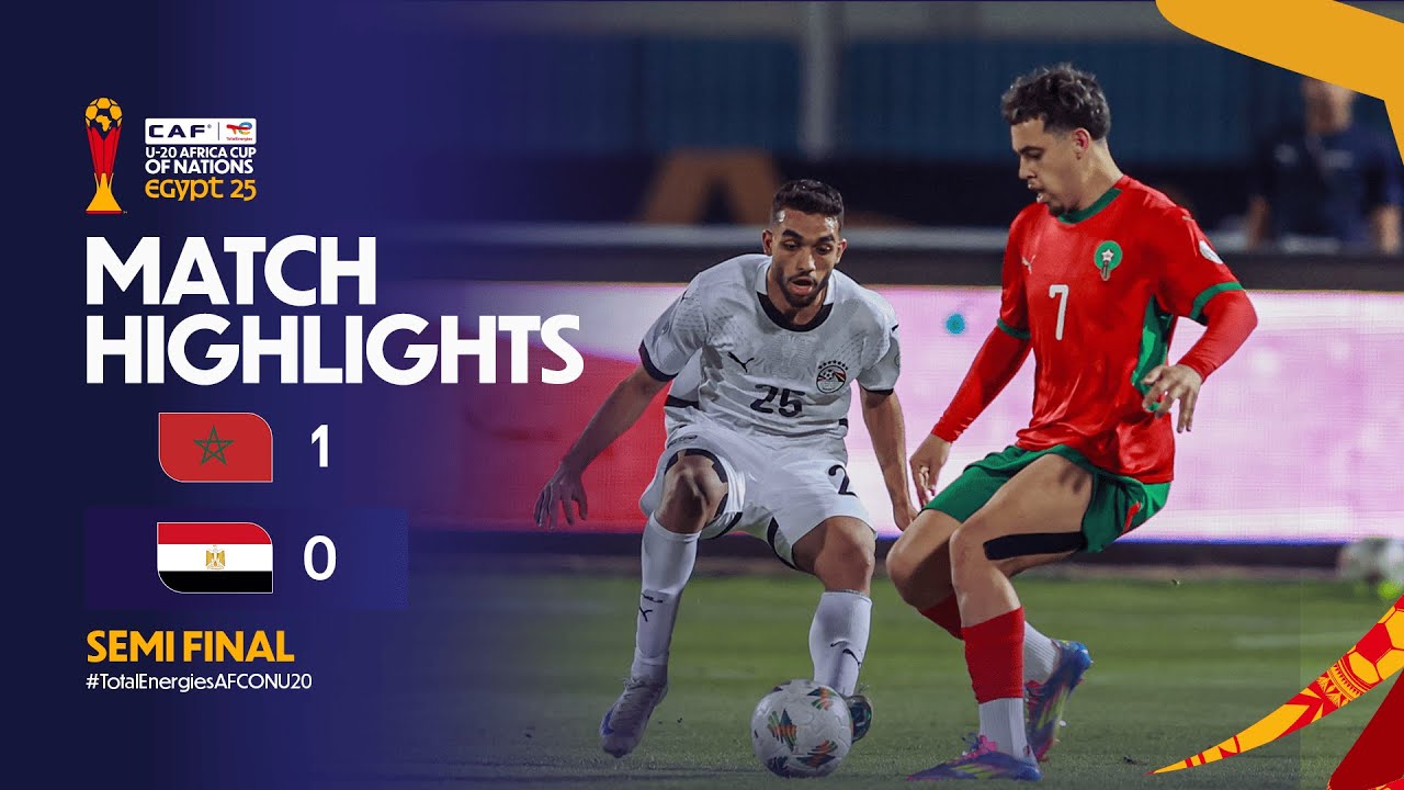 Morocco 1-0 Egypt l TotalEnergies AFCON U-20 l Semi-Final