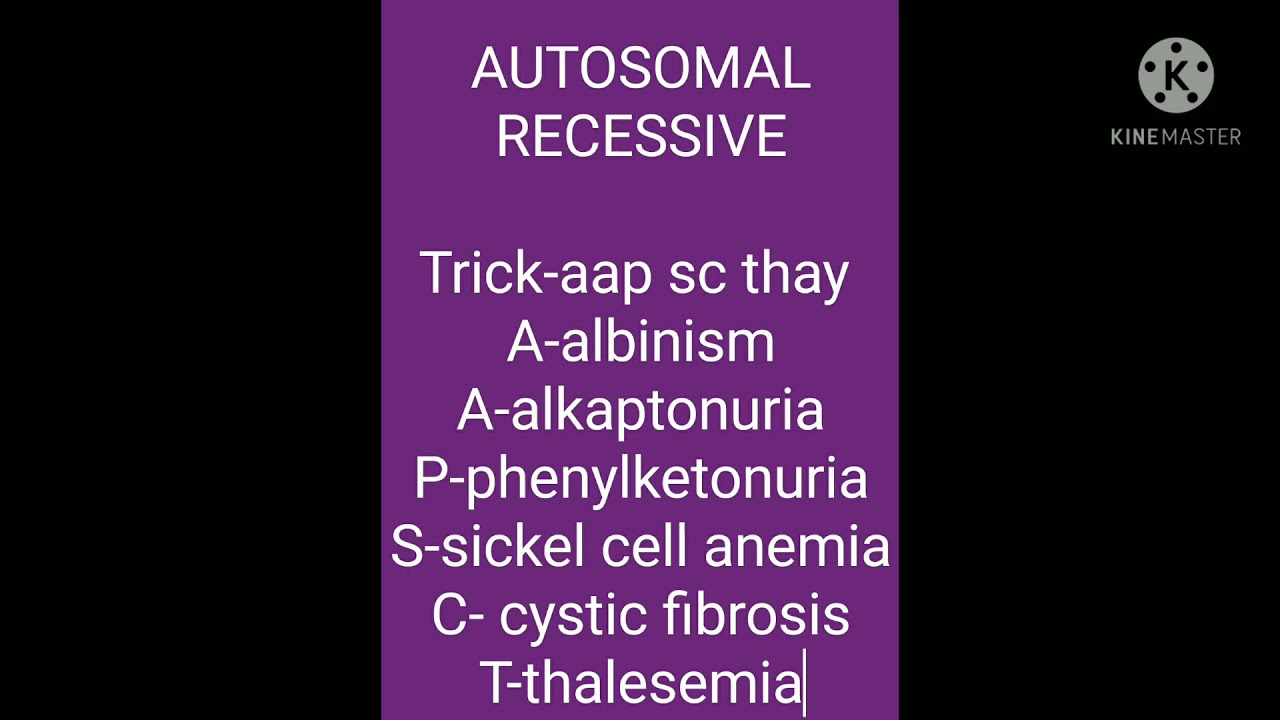 Trick to remember autosomal dominant and recessive disorder for neet ,AIIMS,jipmer