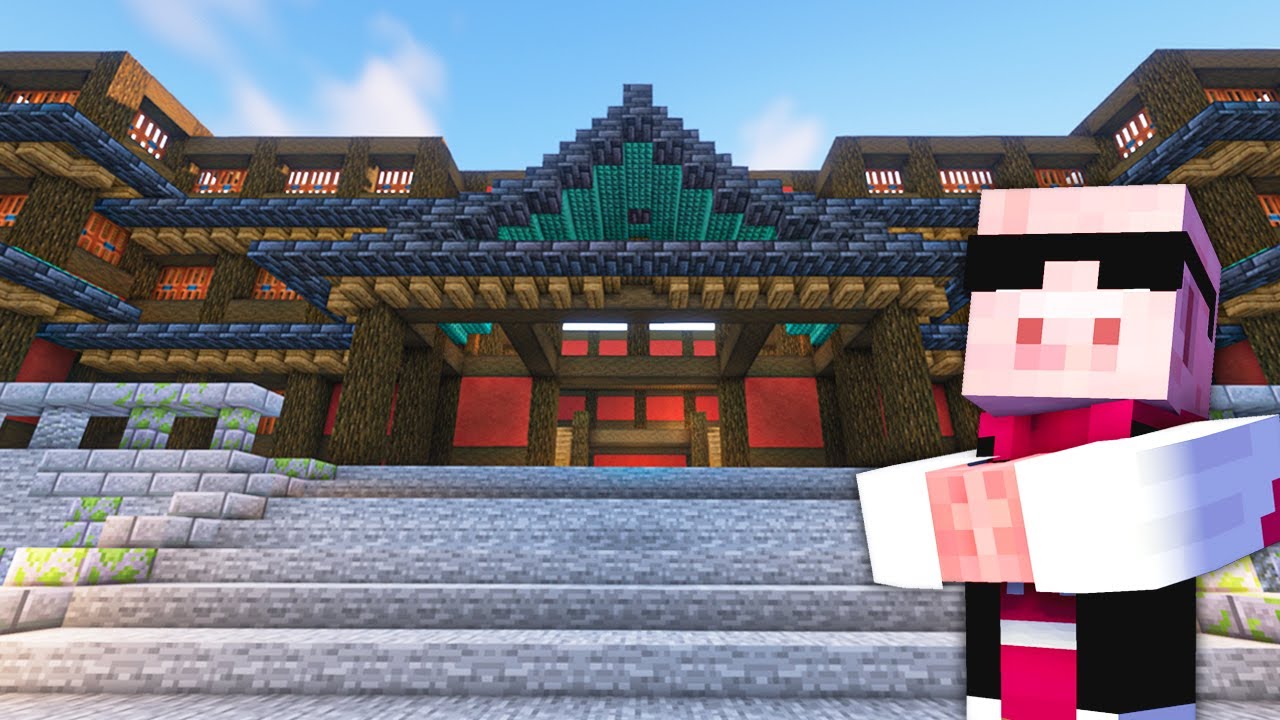 【マイクラ建築】制作に2ヶ月かかった異世界横丁エリアを完成させます #70【マイクラ】【MENワールド2022】