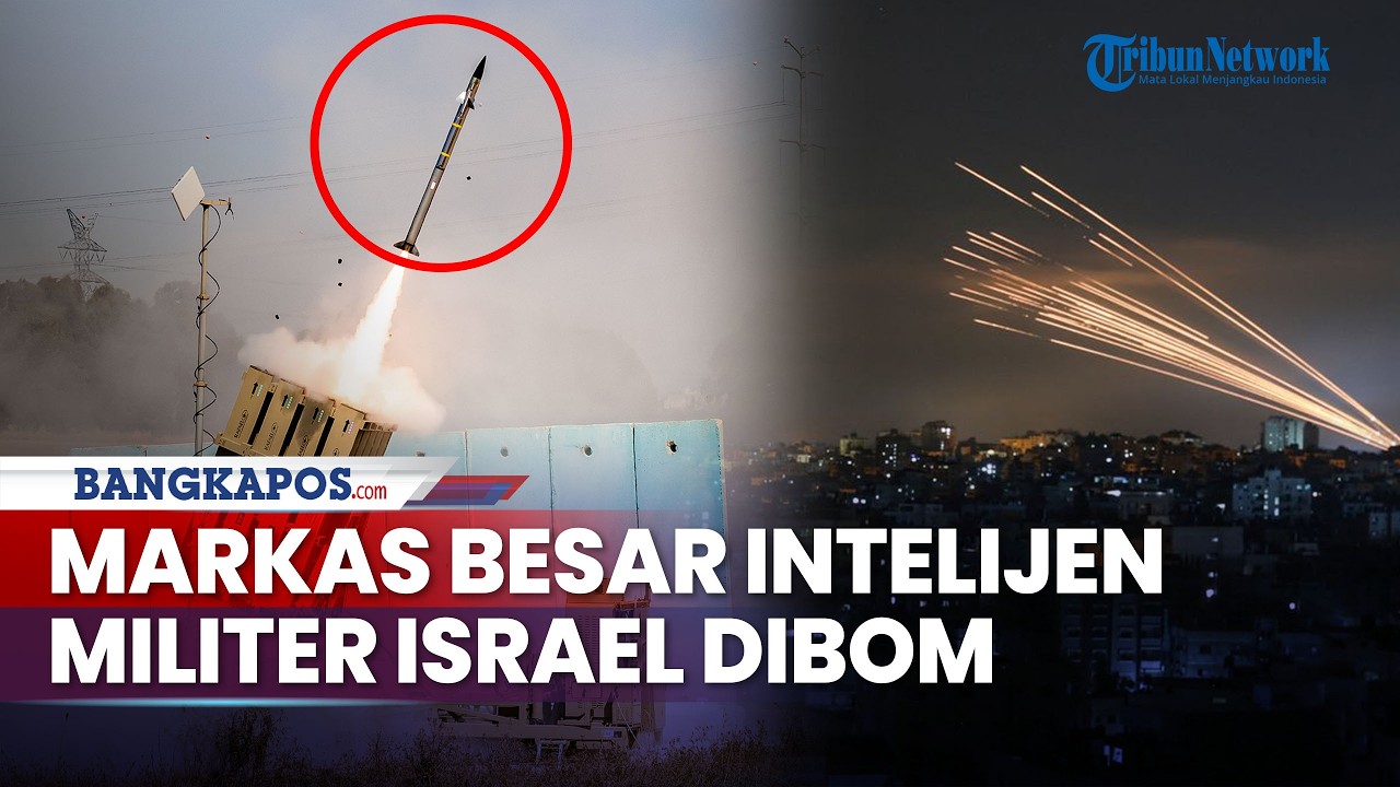 Markas Intelijen Militer Israel Dibom IRGC & Hizbullah, Jantung Tel Aviv Remuk, Warga Ketakutan