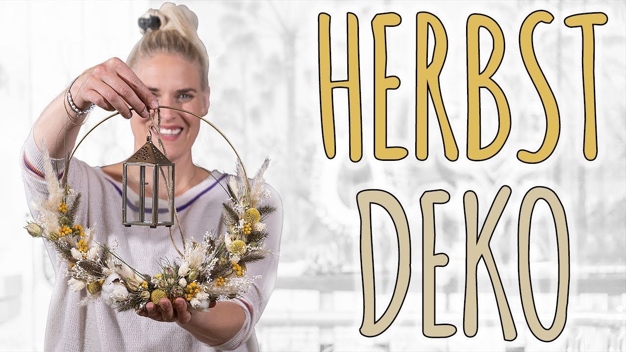TRENDIGE FENSTERDEKO FÜR DEN HERBST - HERBSTDEKO DIY