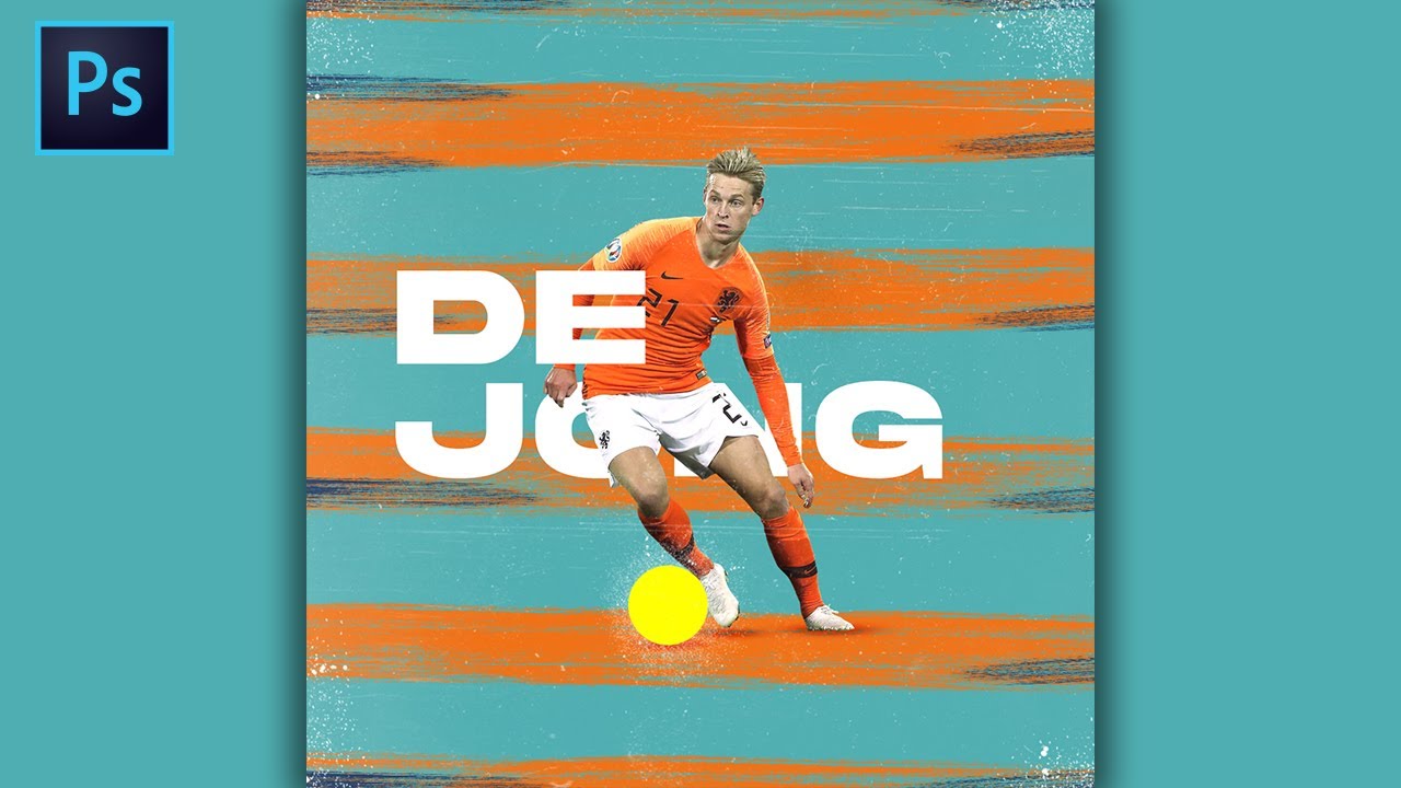 Photoshop Tutorial Challenge: Frenkie De Jong