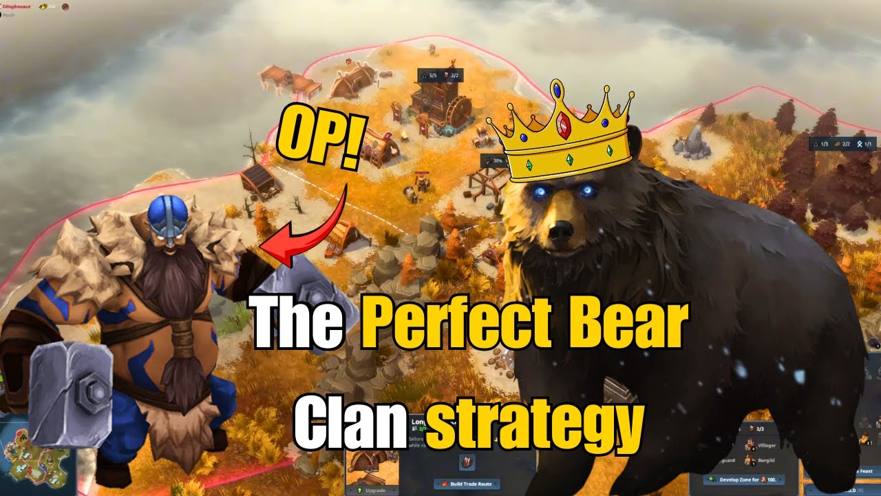 Perfect Bear clan strategy in 1v1 Ranked Northgard!
