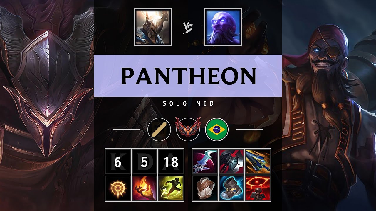 Pantheon Mid vs Ryze - BR Grandmaster Patch 25.19