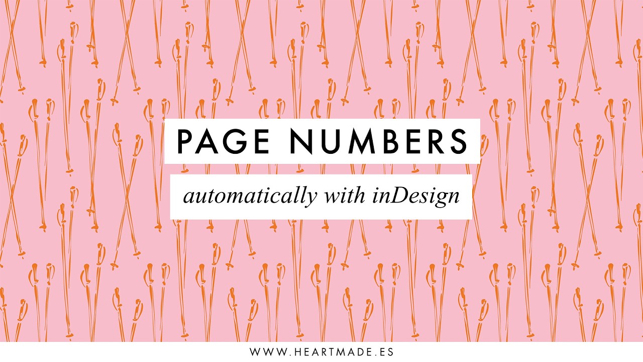 Save time with automatic page numbering in InDesign