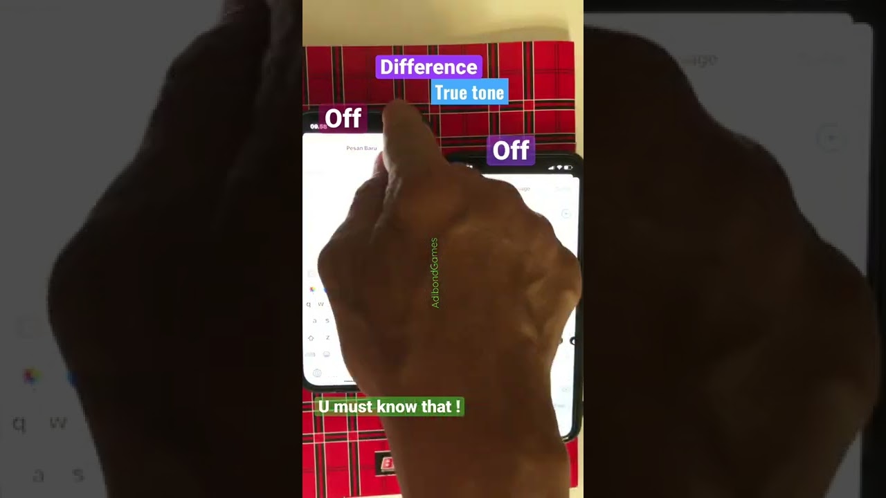 Difference True Tone iPhone ON/OFF #shorts