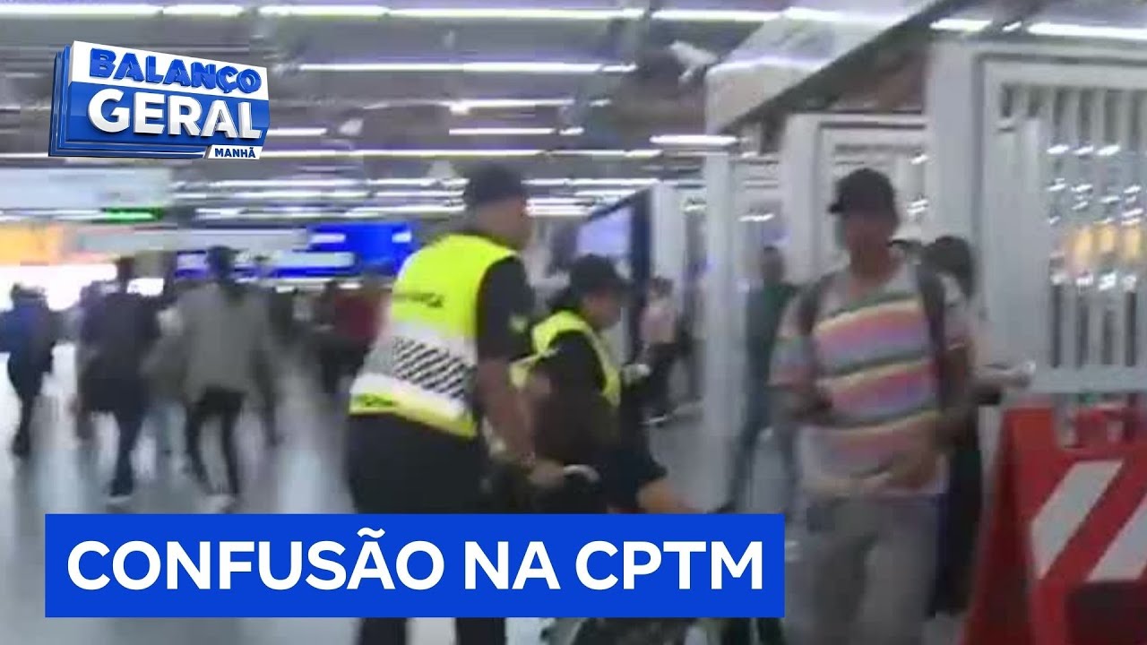 Mulher passa mal e precisa de atendimento durante pane da CPTM em São Paulo