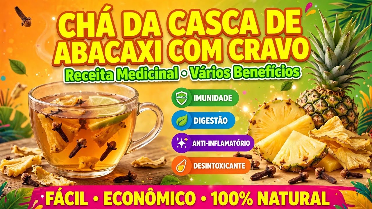 Ch&aacute; da Casca do Abacaxi com Cravo. V&aacute;rios Benef&iacute;cios. Sa&uacute;de em Dia. @comidanossadecadadia.4438
