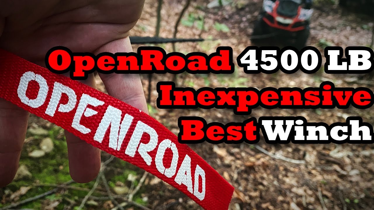 BEST INEXPENSIVE WINCH // OPENROAD 4500lbs ATV/UTV Winch Synthetic Rope 2 Wireless Remotes / 10% Off