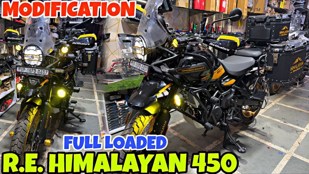 R.E. HIMALAYAN 450 ki firse Full Loaded Detailing Modification | World Tour ke liye Ready |