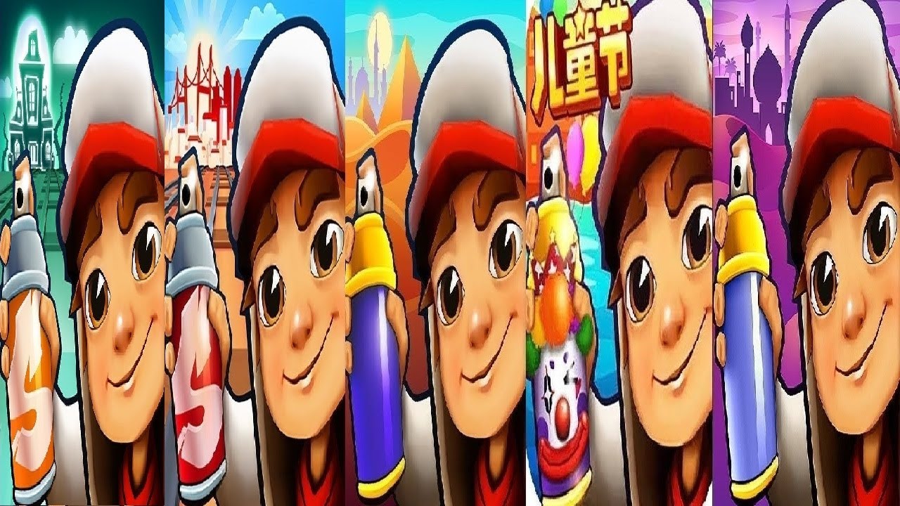 Subway Surfers Halloween VS Istanbul Arabia Cairo Chinese Version 2017 VS 2020 VS 2024 Gameplay  HD