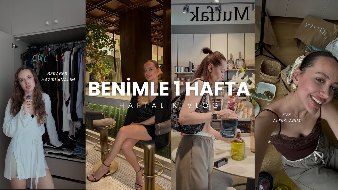 BENİMLE 1 HAFTA VLOG | evde benimlesiniz, sanat terapisi & yoga, beraber hazırlanalım, yaz partisi