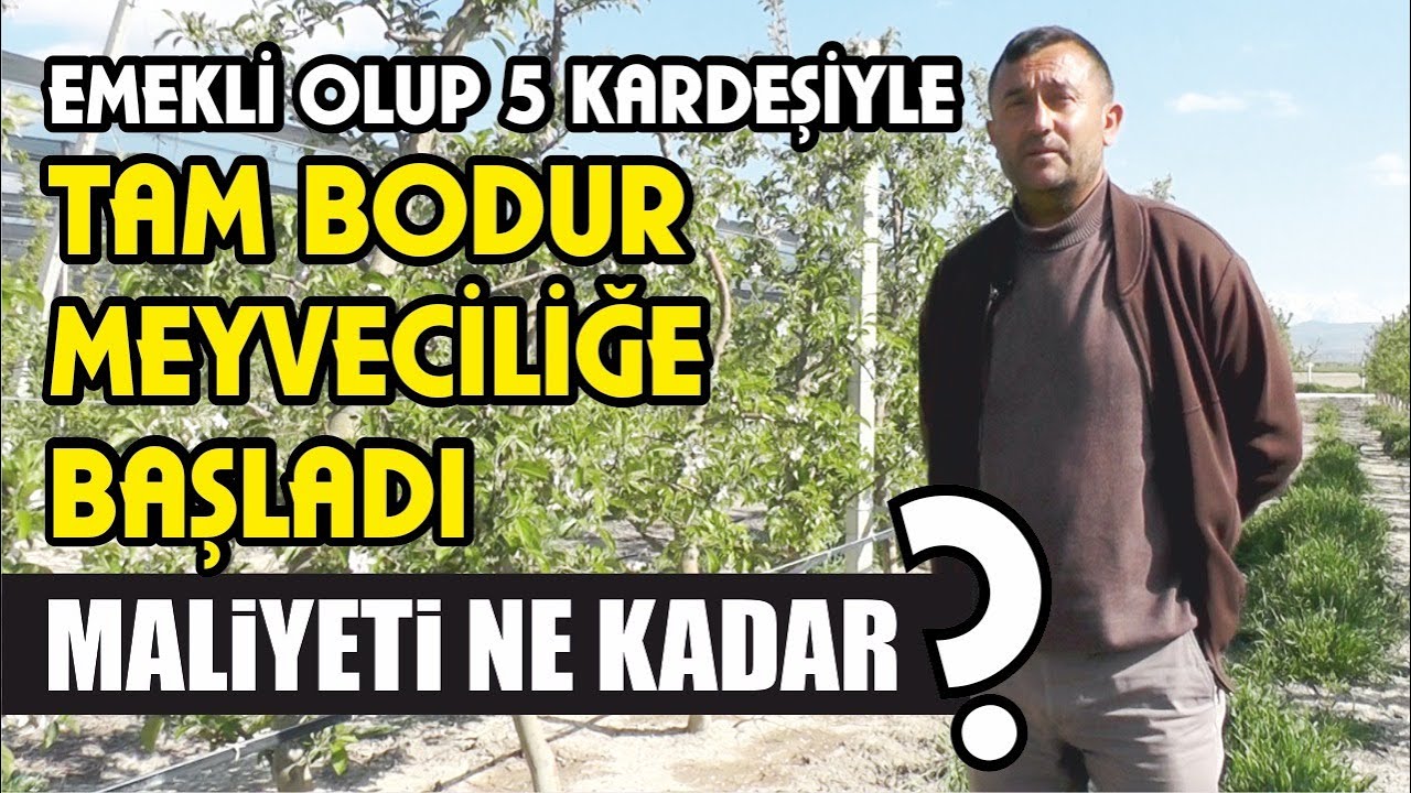 Emekli Olup 70 Bin Adet Tam Bodur Meyve Ağacı Dikti