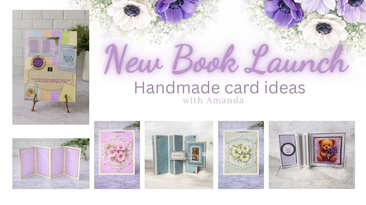 New Book Launch - Script Papers & Handmade cards showcase see comments for links #cardmaking #craft