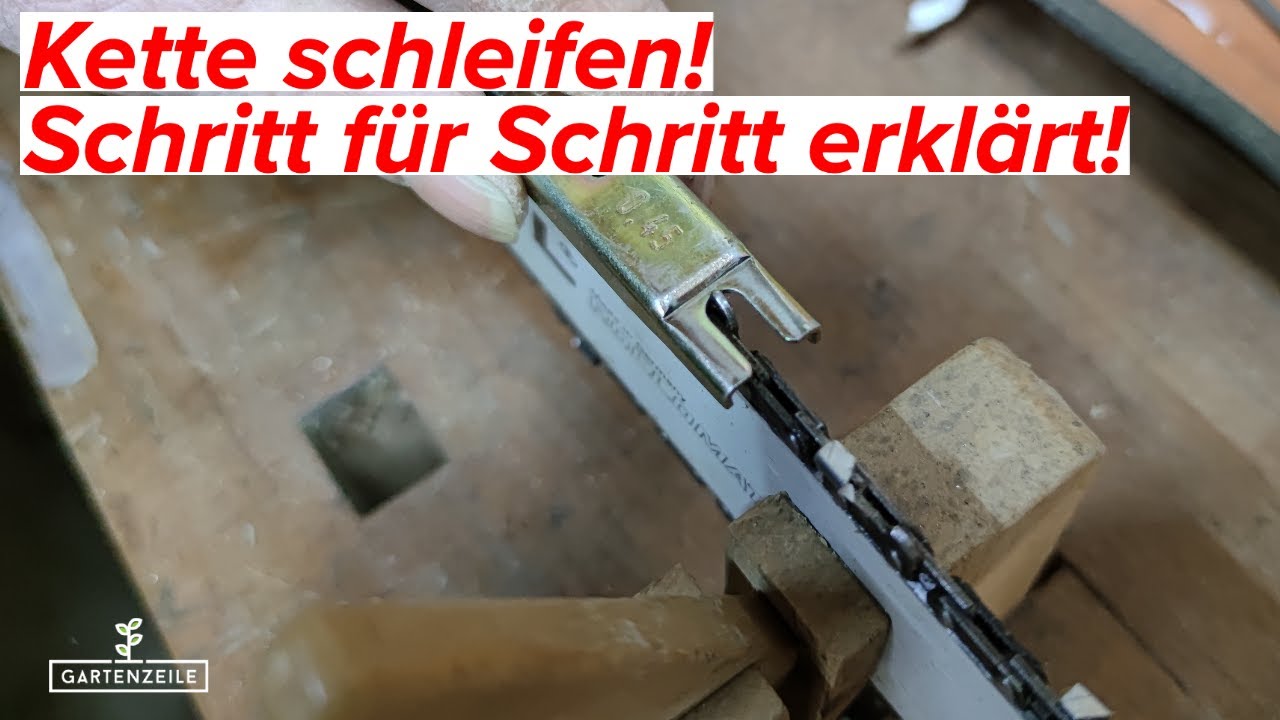 Kette der Motorsäge schleifen! Manuell mit Feile vs. Segekettenschärfgerät! Anleitung & Vergleich!