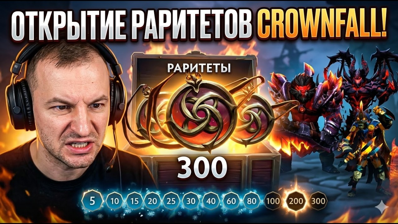 НАКОПИЛ 80 УРОВЕНЬ РАРИТЕТОВ! 🔥 Открываю медальоны Crownfall