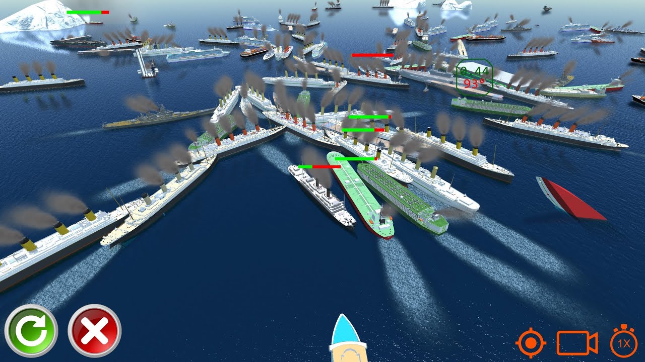 Titanic vs Super Chaos - Ship Handling Simulator