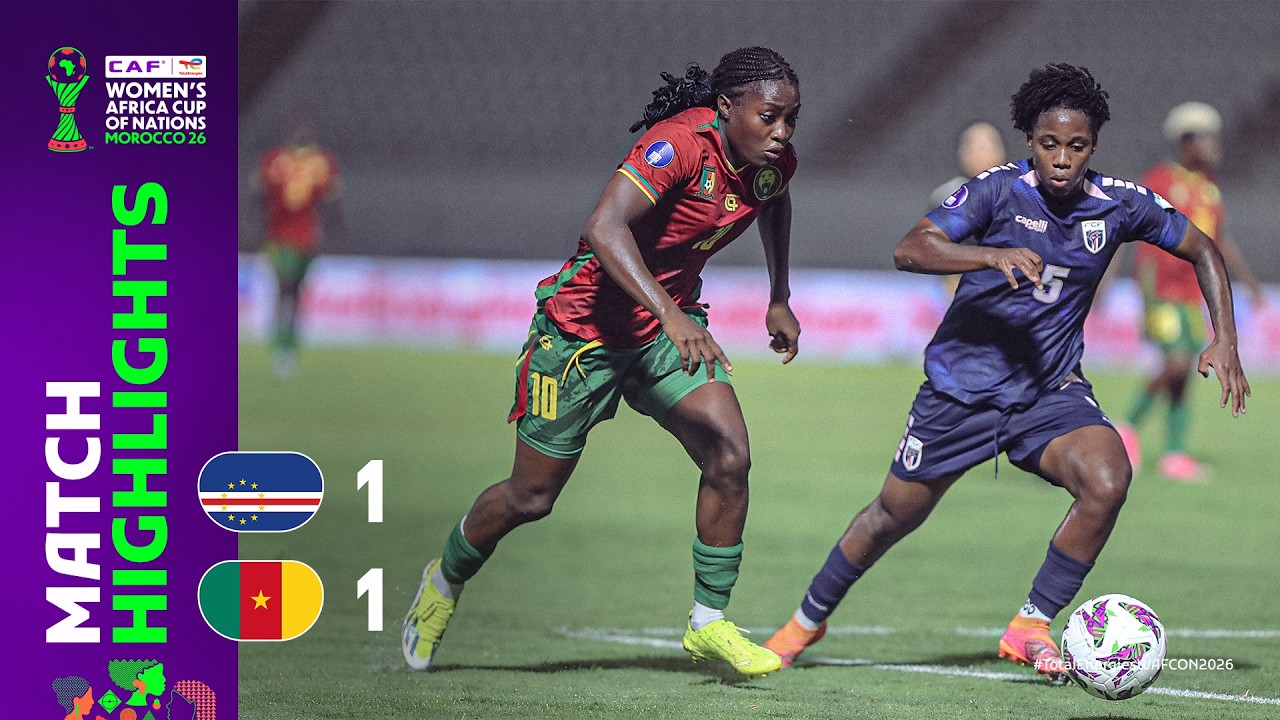 Cape Verde 1-1 Cameroon | Match Highlights l TotalEnergies WAFCON 2026 l Group D
