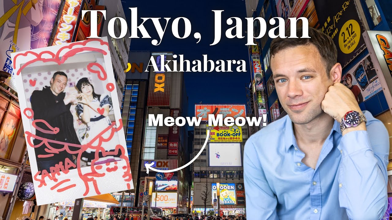 Eating in Akihabara, Tokyo. Maid Cafes, Dog Cafes and a Japanese Steak House. Meat Winery