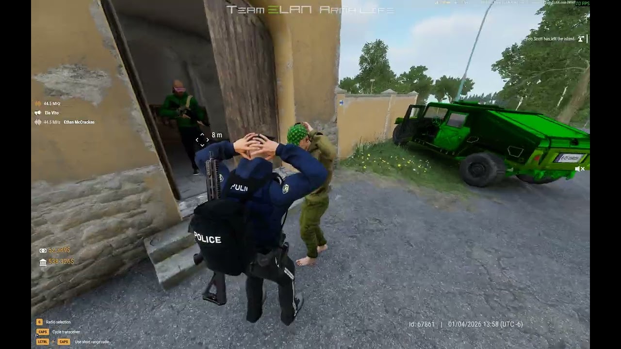 Off Duty officer Caught in the Act - Arma Reforger Team Elan