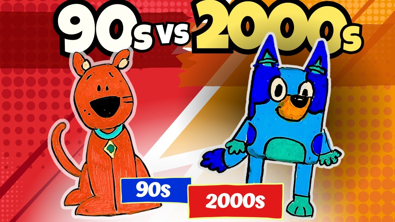 👉 Drawing Cartoons: 90s Cartoons vs 2000s Cartoons (Drawing Challenge)