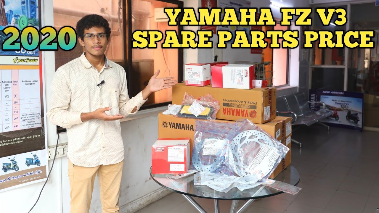 Yamaha FZ V3 Spare Parts Price  2020// Yamaha Genuine Spare Parts// BvjTech