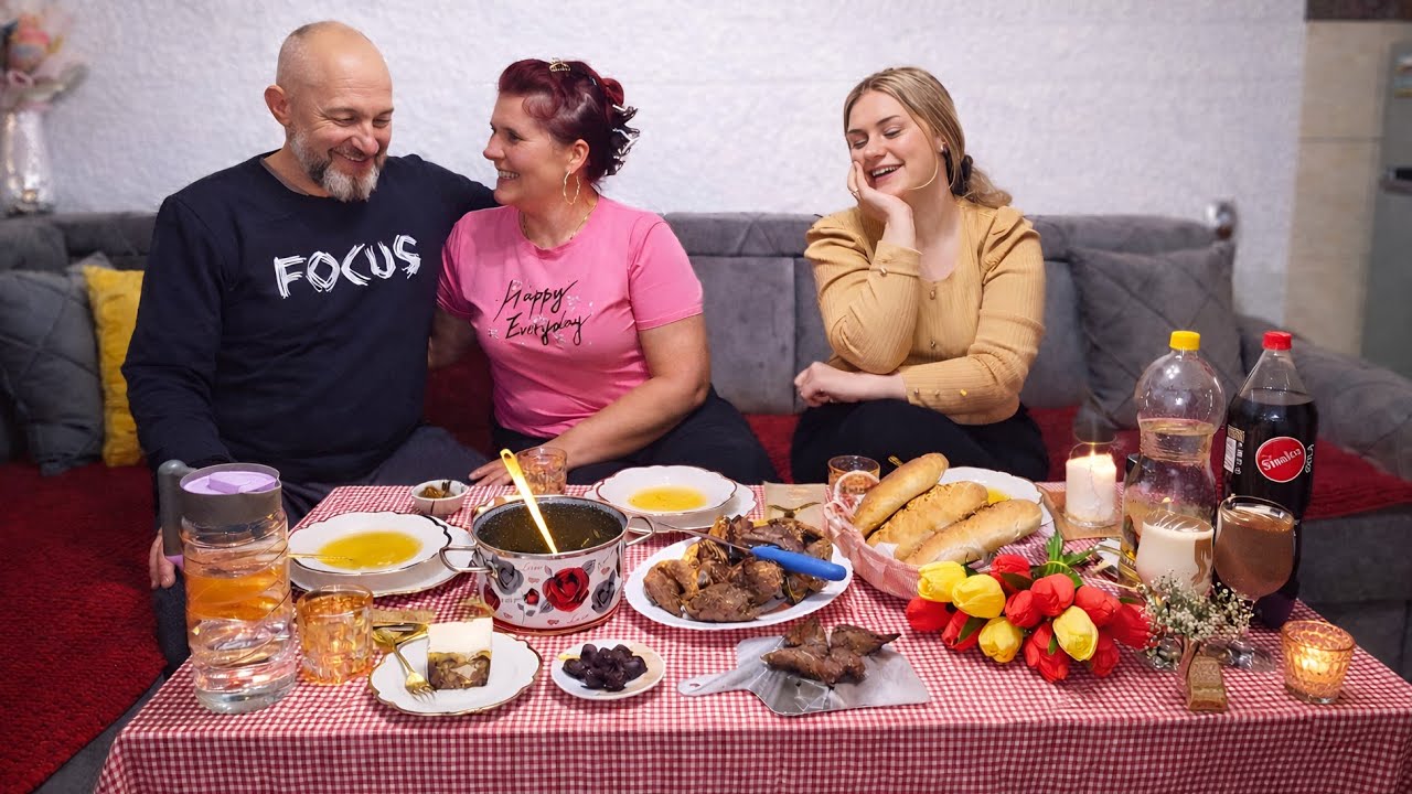 26.dan iftara🌙 Prinova stiže, babo najsretniji😍 Domaća hrana na trpezi🌹