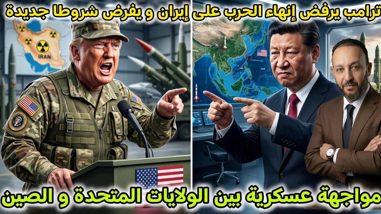 ترامب يرفض إنهاء الحرب في إيران و يفرض شروطا تعجيزية، و مواجهة مباشرة بين الصين و الولايات المتحدة