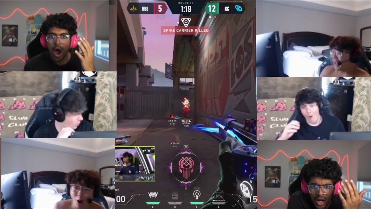 Valorant pros/streamers reacts to KC Marteen and Shin's ACES against BBL