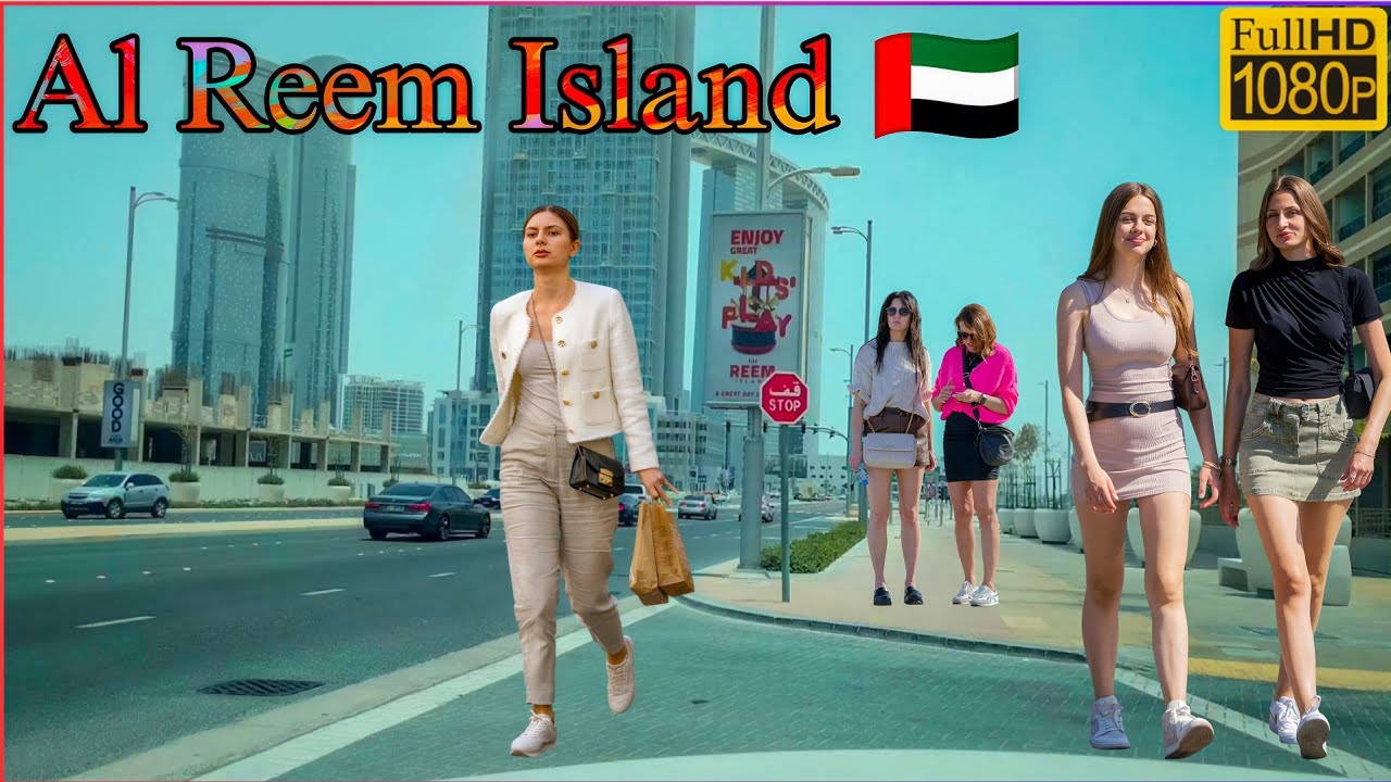 Al Reem Island to Al Zahiya, Abu Dhabi City Driving Tour in Ultra HD
