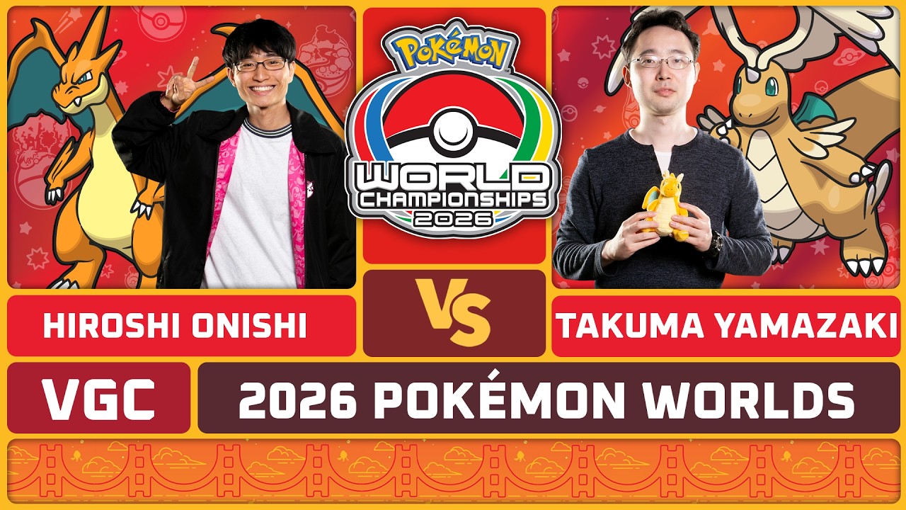 Hiroshi Onishi vs Takuma Yamazaki - Pok&eacute;mon VGC Masters Finals | 2026 Pok&eacute;mon World Championships