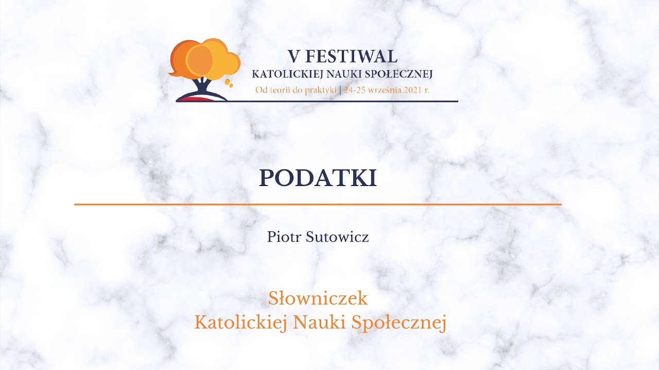 Słownik Katolickiej Nauki Społecznej: Podatki