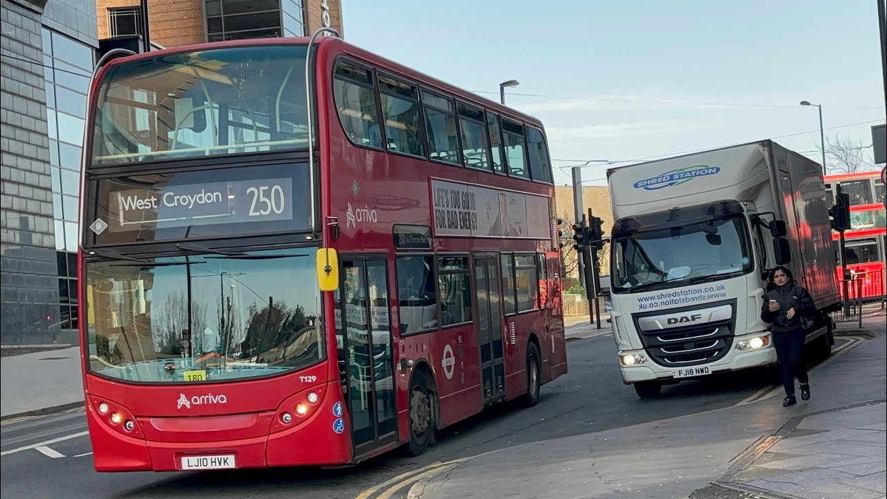 ADL Enviro400 Arriva London T129 LJ10HVK Route 250 West Croydon