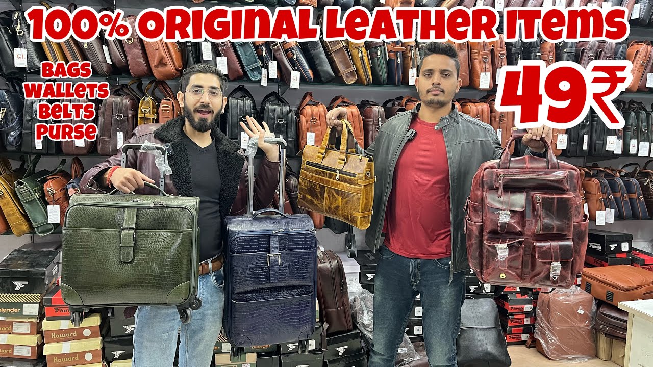 Cheapest 100% Leather Bags, Purse, Wallet in Delhi | 100% Original Leather | All Indi Delivery | COD